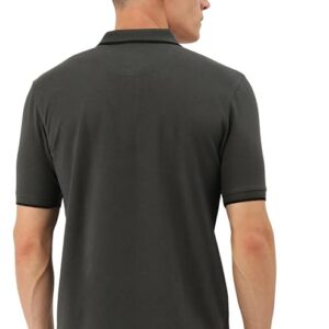 Peter England Men's Snug Fit Solid Polo T-Shirt with Coloured Collar Tipping| Cotton Rich| Premium Pique Weave